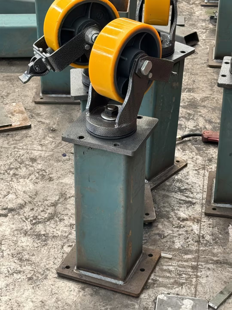 Steel Component Container Custom Steel Components Casters Shipping Container | Design to Fit ...